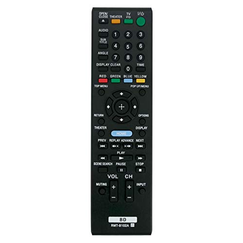 VINABTY RMT-B102A Ersatz-Fernbedienung for Sony Blue-Ray Disc Player RMT-B102P RMT-B102J BDP-S350 BDPS350 BDP-S350B BDP-S780 BDP-S550 BDP-BX1 BDPS350B von VINABTY