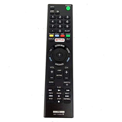 VINABTY RMT-TX100U Ersatz Fernbedienung Kompatibel mit Sony Bravia Fernseher XBR-55X855C KDL-50W800C KDL-50W800380 KDL-50W800BUN1 KDL-55W800C KDL-75W850C XBR-65X930 LED HDTV Smart HD TV von VINABTY