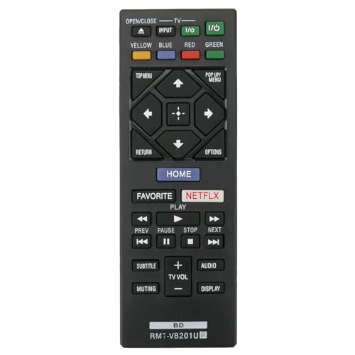 VINABTY RMT-VB201U Ersatz Fernbedienung Kompatibel mit Sony Blu-ray Player BDP-S1200 BPD-S1200CA BDP-S1500 BDP-S1700 BDP-S1700CA BDP-S2100 BDP-S2500 BDP-S2900 BDP-S3200 BDP-S3500 BDP-S3700 VINABTY RMT-VB201U Ersatz Fernbedienung Kompatibel mit Sony Blu-ray Player BDP-S1200 BPD-S1200CA BDP-S1500 BDP-S1700 BDP-S1700CA BDP-S2100 BDP-S2500 BDP-S2900 BDP-S3200 BDP-S3500 BDP-S3700 von VINABTY