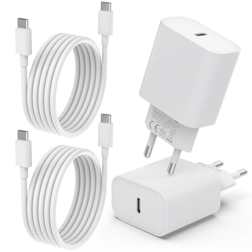 USB C Ladegerät,USB C Kabel [Apple MFi Zertifiziert] iPhone ladekabel für iPhone 16/15 Pro Max 15/16 Plus iPad Netzteil Schnellladegerät Stecker Schnellladekabel USB c Power Adapter (weiß, 2pack) von VINFFS