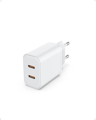 USB C Ladegerät, 2-Port 40W Schnellladegerät für iPhone 16 15 14 Pro Max 13 12 11 SE 8 7 6 5, Samsung, Handys, iPad, Kopfhörer Netzteil MagSafe netzstecker Smartwatch USB stecker PD 3.0 Power Adapter USB C Ladegerät, 2-Port 40W Schnellladegerät für iPhone 16 15 14 Pro Max 13 12 11 SE 8 7 6 5, Samsung, Handys, iPad, Kopfhörer Netzteil MagSafe netzstecker Smartwatch USB stecker PD 3.0 Power Adapter von VINFFS