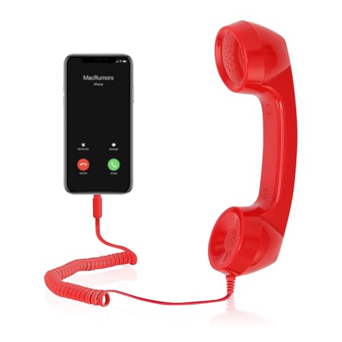 Retro Telefon, 3,5 mm Vintage Telefon Telefonhörer, Schnurgebundene Festnetztelefone Strahlungsfreier Handtelefonempfänger Mit Lautstärkeregler, Schnurtelefon Für Alle Smartphones Und Computer Retro Telefon, 3,5 mm Vintage Telefon Telefonhörer, Schnurgebundene Festnetztelefone Strahlungsfreier Handtelefonempfänger Mit Lautstärkeregler, Schnurtelefon Für Alle Smartphones Und Computer von VINGVO