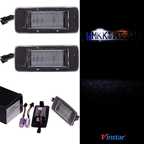 VINSTAR LED Kennzeichenbeleuchtung E-geprüft CAN-Bus 18 LEDs je Modul 6000 Kelvin Kompatibel mit OPEL Zafira C ab 2012, Astra J Sportstourer/Kombi ab 2009 VINSTAR LED Kennzeichenbeleuchtung E-geprüft CAN-Bus 18 LEDs je Modul 6000 Kelvin Kompatibel mit OPEL Zafira C ab 2012, Astra J Sportstourer/Kombi ab 2009 von Vinstar