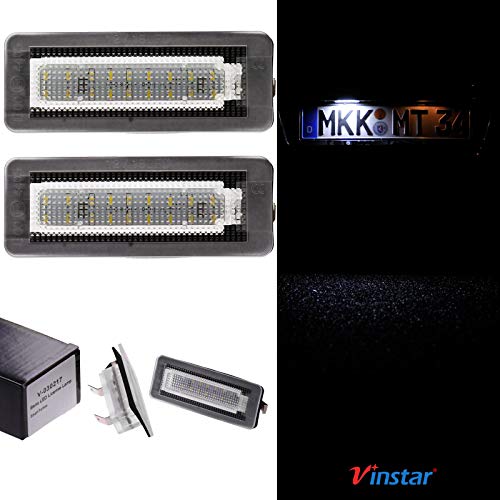 VINSTAR LED Kennzeichenbeleuchtung E-geprüft CAN-Bus 18 LEDs je Modul 6000 Kelvin kompatibel mit SMART Fortwo 451 VINSTAR LED Kennzeichenbeleuchtung E-geprüft CAN-Bus 18 LEDs je Modul 6000 Kelvin kompatibel mit SMART Fortwo 451 von Vinstar