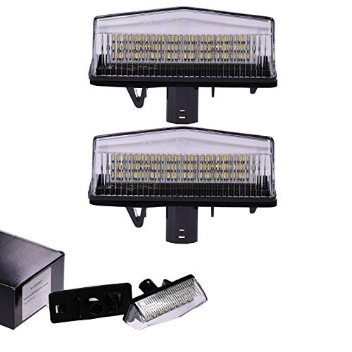VINSTAR LED Kennzeichenbeleuchtung E-geprüft CAN-Bus 18 LEDs je Modul 6000 Kelvin kompatibel mit Toyota, Lexus (alle passenden Modelle in der Produktbeschreibung!) von VINSTAR