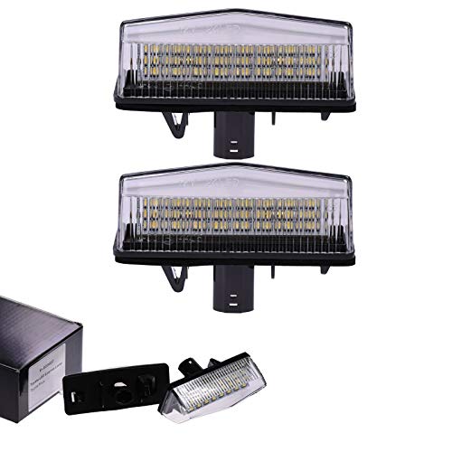VINSTAR LED Kennzeichenbeleuchtung E-geprüft CAN-Bus 18 LEDs je Modul 6000 Kelvin kompatibel mit Toyota, Lexus (alle passenden Modelle in der Produktbeschreibung!) von Vinstar