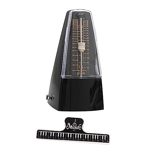 VINTORKY 1 Satz Gitarren Metronome Gitarren-metronom Universelles Metronom Mechanisches Metronom Clip Von Musikinstrumenten Metronom Für Erhu Snare-drum-metronom Black Metall von VINTORKY