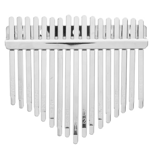 VINTORKY 1 Satz Kalynba Keys Tragbares Klavier Kalimba-fingerklavier Mini-instrumente Einheimische Instrumente Zubehör Für Klavier Diy Daumenklavier Gitarren-kapodaster Silver Metall von VINTORKY