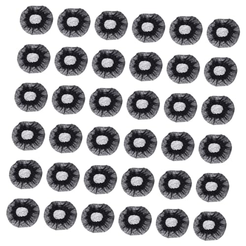 VINTORKY 100 Stück Mikrofonabdeckung Fälschung Blaues Mikrofon Karaoke Deckt Schaumstoff Ab Staubschutzhüllen Für Mikrofone Abdeckungen Für Mikrofon Mikrofonzubehör Black Vlies von VINTORKY