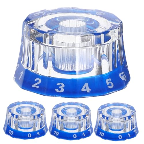 VINTORKY 4 Stücke Gitarre Lautstärkeregler Knöpfe Acryl Speed control Knöpfe Für Elektrische Gitarre Bass Dj Controller Mixer Konsole Volumen Ton VINTORKY 4 Stücke Gitarre Lautstärkeregler Knöpfe Acryl Speed control Knöpfe Für Elektrische Gitarre Bass Dj Controller Mixer Konsole Volumen Ton von VINTORKY