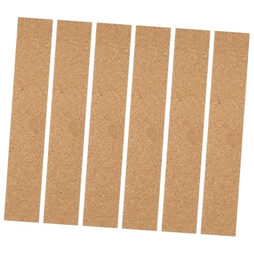 VINTORKY 6PCs selbstklebende Korkplatte schlichter Korkrücken Memoboardstreifen selbstklebende Kork-Bulletin-Bars von VINTORKY