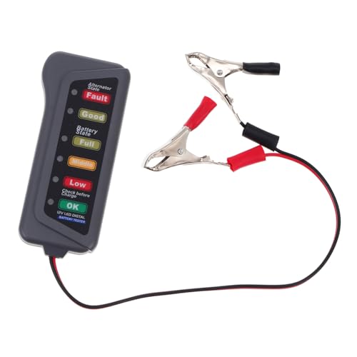 VINTORKY Batteriezustandstester professioneller Autobatterieprüfer 2 Krokodilklemmen für präzise Messungen von VINTORKY