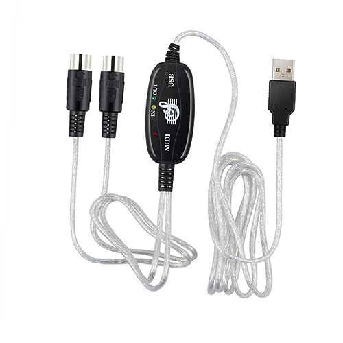 VINTORKY Midi USB Kabel Hochleistungs Verbindungskabel Für Musikbearbeitung Für Keyboard Kompatibel Mit Windows Xp Bis Eingebautem Treiber von VINTORKY