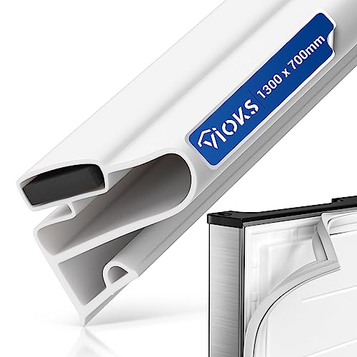 VIOKS Dichtung Kühlschrank Set 1300x700mm Weiß zum Selbstanfertigen - Dichtung Kühlschranktür Türgummi für Kühlschrank - Dichtungsgummi mit Magnetband für Kühlschrank und Kühl-Gefrierkombination VIOKS Dichtung Kühlschrank Set 1300x700mm Weiß zum Selbstanfertigen - Dichtung Kühlschranktür Türgummi für Kühlschrank - Dichtungsgummi mit Magnetband für Kühlschrank und Kühl-Gefrierkombination von VIOKS