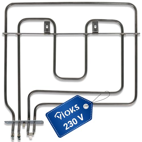 VIOKS Oberhitze Heizelement Backofen 1100+1100W 230V Ersatz für Beko 262900064 Indesit C00408866 Whirlpool 482000004603 Grill Heizung - Heizspirale Backofen Herd - Heizelemente für Backöfen & Herde von VIOKS