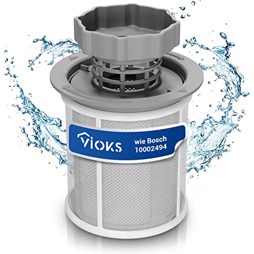 VIOKS Sieb Mikrosieb Feinsieb Set Ersatz für 427903/00427903 Mikrofilter 3-teilig Filter für Bosch Geschirrspüler Siemens Spülmaschine Neff/Whirlpool/Philips von VIOKS
