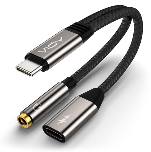 VIOY 10 Stück USB C auf 3,5 mm Kopfhörer- und Ladegerät-Adapter, 2-in-1 Typ C auf AUX und Ladegerät-Splitter mit PD 60 W Schnellladung und Datenübertragung für iPhone 16/15 Pro, iPad Pro, Samsung VIOY 10 Stück USB C auf 3,5 mm Kopfhörer- und Ladegerät-Adapter, 2-in-1 Typ C auf AUX und Ladegerät-Splitter mit PD 60 W Schnellladung und Datenübertragung für iPhone 16/15 Pro, iPad Pro, Samsung von VIOY