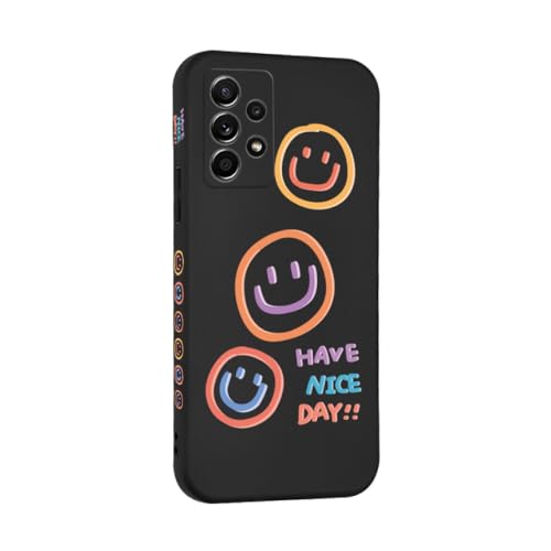 Für Samsung A52s 5G Regenbogen-Smiley-Telefonhülle für Samsung Galaxy A53 A73 A13 A72 A52 5G A32 A22 A12 M52 5G Silikonhülle, A, K01803, für A13 (5G) von VIPAVA