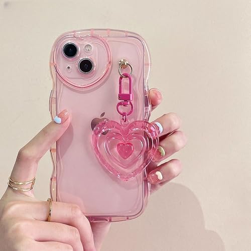 VIPAVA 3D Love Heart Wave transparente Silikonhülle für iPhone 15 14 12 13 Pro Max 11 X XR 7 8 Plus süßer Schlüsselanhänger Soft Cover, 1, für iPhone 13 ProMax VIPAVA 3D Love Heart Wave transparente Silikonhülle für iPhone 15 14 12 13 Pro Max 11 X XR 7 8 Plus süßer Schlüsselanhänger Soft Cover, 1, für iPhone 13 ProMax von VIPAVA