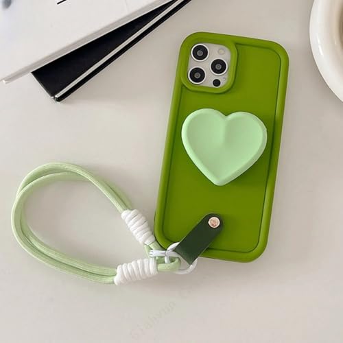 VIPAVA 3D-Love-Ständer mit Anti-Lost-Lanyard-Ketten-Handyhülle für iPhone 15 14 X XR XS 1113 Pro Max 12 Pro 7 8 Plus, grün, für iPhone 12Promax VIPAVA 3D-Love-Ständer mit Anti-Lost-Lanyard-Ketten-Handyhülle für iPhone 15 14 X XR XS 1113 Pro Max 12 Pro 7 8 Plus, grün, für iPhone 12Promax von VIPAVA