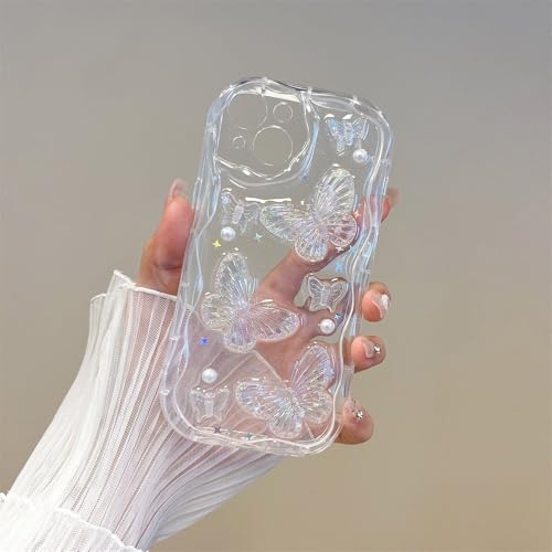 VIPAVA 3D-Schmetterlings-Kristall-Bling-Glitzer-Klarsichthülle für iPhone 15 14 Plus 13 12 11 16 Pro Max XR XS Max Shining Star Pearl Wave Cover, Schmetterling, für iPhone 16Pro Max VIPAVA 3D-Schmetterlings-Kristall-Bling-Glitzer-Klarsichthülle für iPhone 15 14 Plus 13 12 11 16 Pro Max XR XS Max Shining Star Pearl Wave Cover, Schmetterling, für iPhone 16Pro Max von VIPAVA
