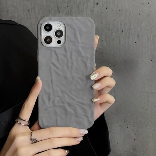 VIPAVA Alufolienhülle für iPhone 11 12 13 14 15 16 Pro Max Xr Xs Max 15 Plus 3D Water Ripple Matte Stoßfeste Hülle, grau, für iPhone 11 VIPAVA Alufolienhülle für iPhone 11 12 13 14 15 16 Pro Max Xr Xs Max 15 Plus 3D Water Ripple Matte Stoßfeste Hülle, grau, für iPhone 11 von VIPAVA
