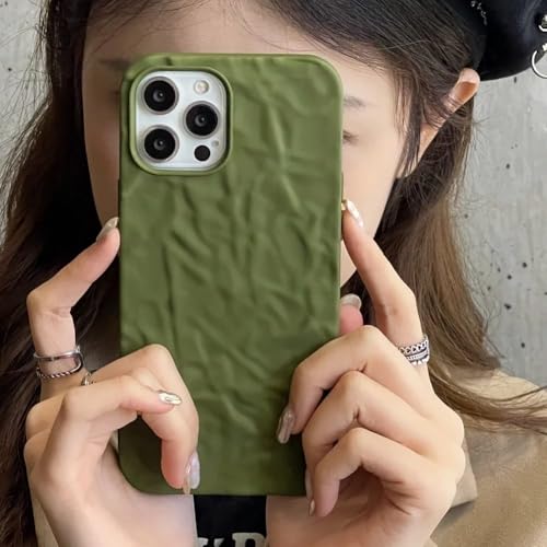 VIPAVA Alufolienhülle für iPhone 11 12 13 14 15 16 Pro Max Xr Xs Max 15 Plus 3D Water Ripple Matte Stoßfeste Hülle,junlv,Für iPhone13 von VIPAVA