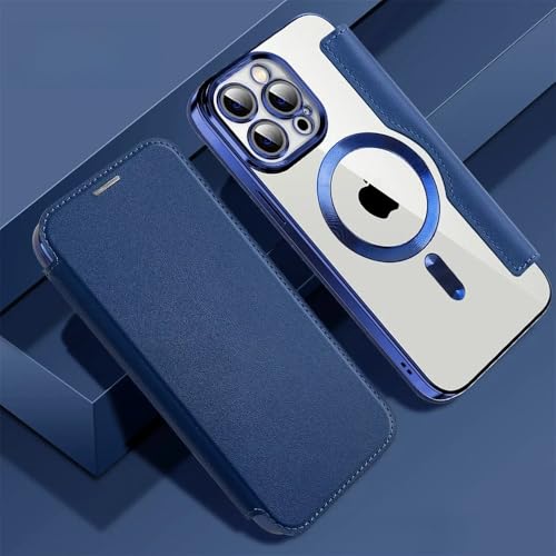 VIPAVA Galvanisierte Flip-Lederhülle für iPhone 15 14 13 12 11 Plus Pro Max Kabelloser Ladeschutz Business Cover, Dunkelblau, Für iPhone15Pro Max VIPAVA Galvanisierte Flip-Lederhülle für iPhone 15 14 13 12 11 Plus Pro Max Kabelloser Ladeschutz Business Cover, Dunkelblau, Für iPhone15Pro Max von VIPAVA