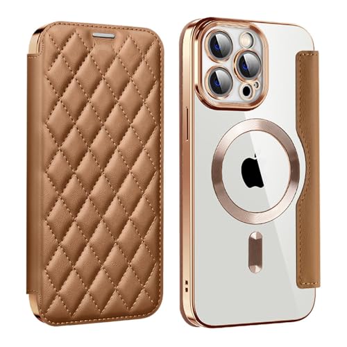 VIPAVA Kartenhalter, magnetische Brieftasche, Leder-Handyhülle für iPhone 14 Pro Max 15 Plus 13 12 11, kabellose Ladebuchhülle, braun, für iPhone 13ProMax VIPAVA Kartenhalter, magnetische Brieftasche, Leder-Handyhülle für iPhone 14 Pro Max 15 Plus 13 12 11, kabellose Ladebuchhülle, braun, für iPhone 13ProMax von VIPAVA