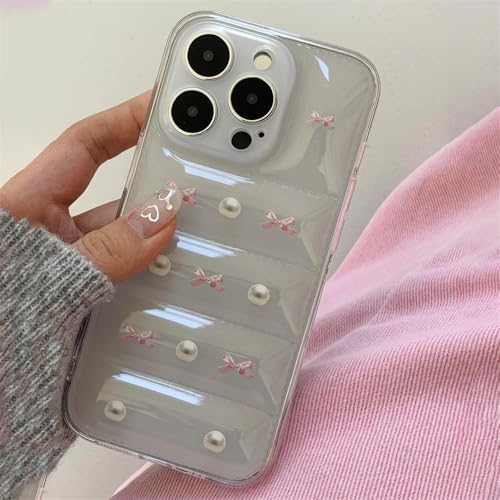 VIPAVA Koreanische 3D Puff Bowknot Pearl Transparente Handyhülle für iPhone 15 14 13 12 11 Pro Max X Xr Xs Max 7 8 Plus SE Transparente Rückseite, Bowknot, für iPhone 14Pro VIPAVA Koreanische 3D Puff Bowknot Pearl Transparente Handyhülle für iPhone 15 14 13 12 11 Pro Max X Xr Xs Max 7 8 Plus SE Transparente Rückseite, Bowknot, für iPhone 14Pro von VIPAVA