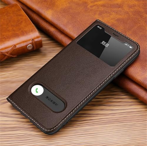 VIPAVA Lederhülle mit Sichtfenster für iPhone 15 14 13 12 11 Pro MAX XR XS 7 Plus Hülle Brieftasche Flip Stand, Schokolade, für iPhone XR VIPAVA Lederhülle mit Sichtfenster für iPhone 15 14 13 12 11 Pro MAX XR XS 7 Plus Hülle Brieftasche Flip Stand, Schokolade, für iPhone XR von VIPAVA