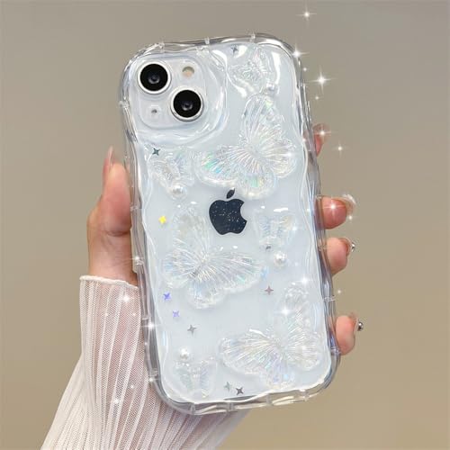 VIPAVA Luxuriöse 3D-Schmetterlings-Kristallglitzer-Hülle für iPhone 16 15 14 Plus 13 12 11 Pro Max X XR Max Pearl Star SequSoft Cover, Schmetterling, für iPhone 11 VIPAVA Luxuriöse 3D-Schmetterlings-Kristallglitzer-Hülle für iPhone 16 15 14 Plus 13 12 11 Pro Max X XR Max Pearl Star SequSoft Cover, Schmetterling, für iPhone 11 von VIPAVA