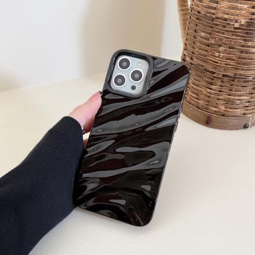 VIPAVA Luxuriöse 3D-Seiden-Wellenhülle für iPhone 15 14 13 11 12 Pro Max X XS XR 7 8 Plus SE, stoßfeste Schutzhülle aus weichem Silikon, Schwarz, für iPhone X XS VIPAVA Luxuriöse 3D-Seiden-Wellenhülle für iPhone 15 14 13 11 12 Pro Max X XS XR 7 8 Plus SE, stoßfeste Schutzhülle aus weichem Silikon, Schwarz, für iPhone X XS von VIPAVA