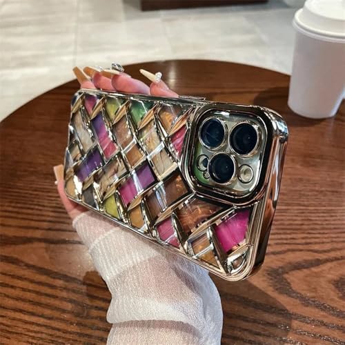 VIPAVA Luxuriöse Beschichtungshülle für iPhone 15 14 13 12 Pro Max 15Pro 14Pro 13Pro 15 3D-gewebte weiche TPU-Hüllen mit Glitzerpapiereinsatz, Gold, für iPhone 13 Pro Max VIPAVA Luxuriöse Beschichtungshülle für iPhone 15 14 13 12 Pro Max 15Pro 14Pro 13Pro 15 3D-gewebte weiche TPU-Hüllen mit Glitzerpapiereinsatz, Gold, für iPhone 13 Pro Max von VIPAVA