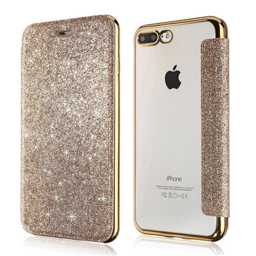 VIPAVA Luxuriöse Glitzer-Leder-Flip-Wallet-Hülle für iPhone 15 14 13 12 11 Pro XS Max XR X 7 8 Plus SE 2022 Transparente Bling-Back-TPU-Hülle, Gold, für iPhone 15ProMax VIPAVA Luxuriöse Glitzer-Leder-Flip-Wallet-Hülle für iPhone 15 14 13 12 11 Pro XS Max XR X 7 8 Plus SE 2022 Transparente Bling-Back-TPU-Hülle, Gold, für iPhone 15ProMax von VIPAVA