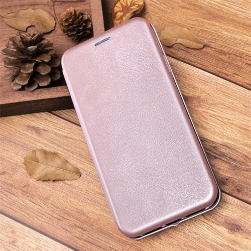 VIPAVA Luxuriöses Leder-Brieftaschen-Flip-Cover für iPhone 14 13 12 11 Pro Max Mini XS XR X SE 2020 8 7 6 6s Plus 5S 5 Kartenfächer Magnethülle, Roségold, für iPhone 14 Pro von VIPAVA