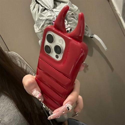 VIPAVA Retro 3D-Leder-Handyhülle für iPhone 15 14 13 12 Pro Max 15ProMax 3D Niedliche glänzende stoßfeste Hartschale, rot, für iPhone 13Pro Max VIPAVA Retro 3D-Leder-Handyhülle für iPhone 15 14 13 12 Pro Max 15ProMax 3D Niedliche glänzende stoßfeste Hartschale, rot, für iPhone 13Pro Max von VIPAVA