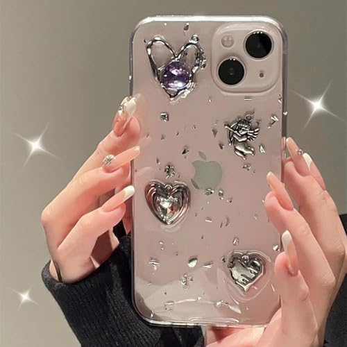 VIPAVA Retro Shining Love Heart Hülle für iPhone 15 14 13 12 11 Pro XS Max X XR Ultradünne Glitzer 3D Epoxy Transparent Soft Cover, 1, Für iPhone 13PRO VIPAVA Retro Shining Love Heart Hülle für iPhone 15 14 13 12 11 Pro XS Max X XR Ultradünne Glitzer 3D Epoxy Transparent Soft Cover, 1, Für iPhone 13PRO von VIPAVA