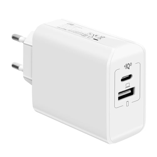 VIPMOON Ladegerät USB C und USB A, 120W 2 Ports Mehrfach Ladegerät, USBC Netzteil Adapter mit GaN Galliumnitrid-Chips,für iPhone 15 14 13 SE XS 8 7,Samsung,Motorola,Handys,Laptops von VIPMOON