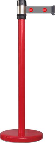 VISO RS 2 RO ENT Gurtabsperrpfosten rot Gurt grau mit Symbol (Ø x H) 50mm x 980mm von VISO