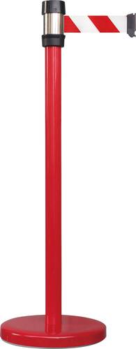VISO RS 2 RO RB Gurtabsperrpfosten rot Gurt rot weiß gestreift (Ø x H) 50mm x 980mm von VISO