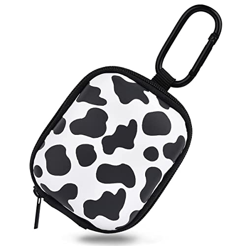 VISOOM Kopfhörer Tasche Case für in Ear Ohrhörer Hülle Schutzhülle stoßfeste Schutztasche Kopfhörer Aufbewahrung Etui Earphone Cover Hardcase kompatibel mit Airpods, Earpods, MP3 Player usw,Cow von VISOOM