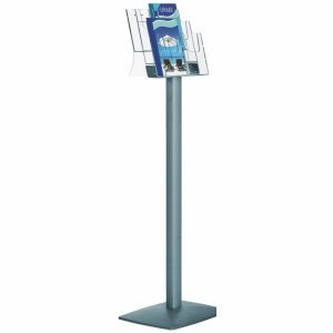 Visupro Prospektständer Streamline Kapazität: 6 x 1/3 DIN A4 vertikal Visupro Prospektständer Streamline Kapazität: 6 x 1/3 DIN A4 vertikal von VISUPRO