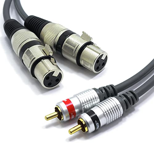 VITALCO 2x XLR Buchse auf 2x Cinch Stereo Kabel 1.5m Mikrofonkabel 3 Polig auf Chinch Adapter VITALCO 2x XLR Buchse auf 2x Cinch Stereo Kabel 1.5m Mikrofonkabel 3 Polig auf Chinch Adapter von VITALCO
