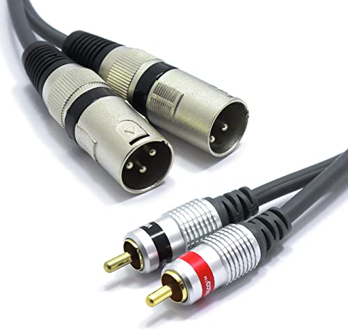VITALCO 2x XLR Stecker auf 2x Cinch Stereo Kabel 1.5m Mikrofonkabel 3 Polig auf Chinch Adapter VITALCO 2x XLR Stecker auf 2x Cinch Stereo Kabel 1.5m Mikrofonkabel 3 Polig auf Chinch Adapter von VITALCO