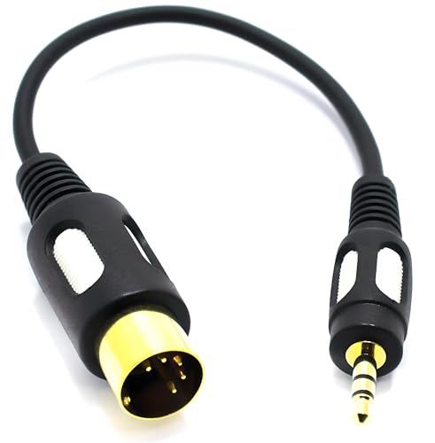 VITALCO DIN Klinke Audio Adapter DIN 5 Pol Stecker auf 3,5mm TRS Stereo Klinke Stecker Männlich auf Männlich 5-Polig 5 Poliger VITALCO DIN Klinke Audio Adapter DIN 5 Pol Stecker auf 3,5mm TRS Stereo Klinke Stecker Männlich auf Männlich 5-Polig 5 Poliger von VITALCO