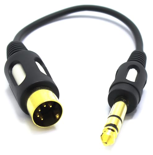 VITALCO DIN Klinke Audio Adapter DIN 5 Pol Stecker auf 6,3mm TRS Stereo Klinke Stecker Männlich auf Männlich 5-Polig 5 Poliger VITALCO DIN Klinke Audio Adapter DIN 5 Pol Stecker auf 6,3mm TRS Stereo Klinke Stecker Männlich auf Männlich 5-Polig 5 Poliger von VITALCO