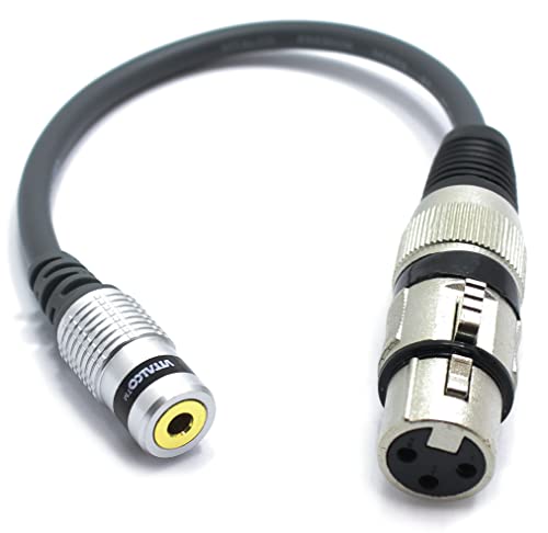 VITALCO XLR Buchse auf 3.5mm Stereo Klinke Buchse Adapter Mikrofon 3 Polig auf 3.5 TRS Mini AUX Klinkenstecker Audio Kabel von VITALCO
