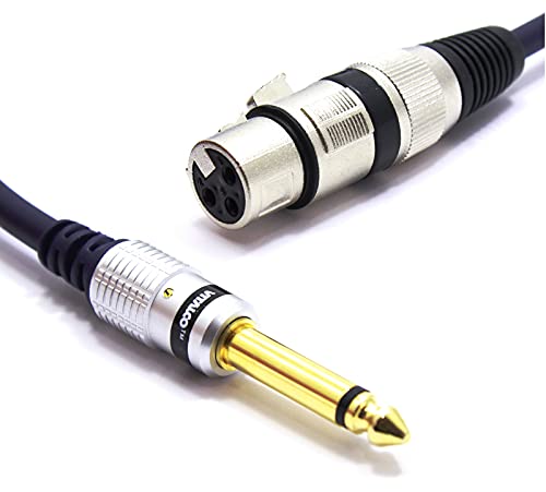 VITALCO XLR Buchse auf 6,3mm Mono Klinke Kabel 5m Mikrofonkabel 3 Polig auf 6.3 TS Klinkenstecker Adapter VITALCO XLR Buchse auf 6,3mm Mono Klinke Kabel 5m Mikrofonkabel 3 Polig auf 6.3 TS Klinkenstecker Adapter von VITALCO