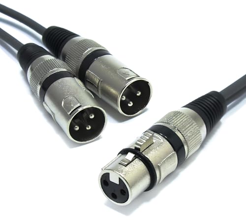 VITALCO XLR Splitter 0.5m Audio Adapter XLR Buchse auf 2x XLR Stecker 3 Polig Splitterkabel Y-Kabel Vertailer Weiblich auf Dual Männlich VITALCO XLR Splitter 0.5m Audio Adapter XLR Buchse auf 2x XLR Stecker 3 Polig Splitterkabel Y-Kabel Vertailer Weiblich auf Dual Männlich von VITALCO